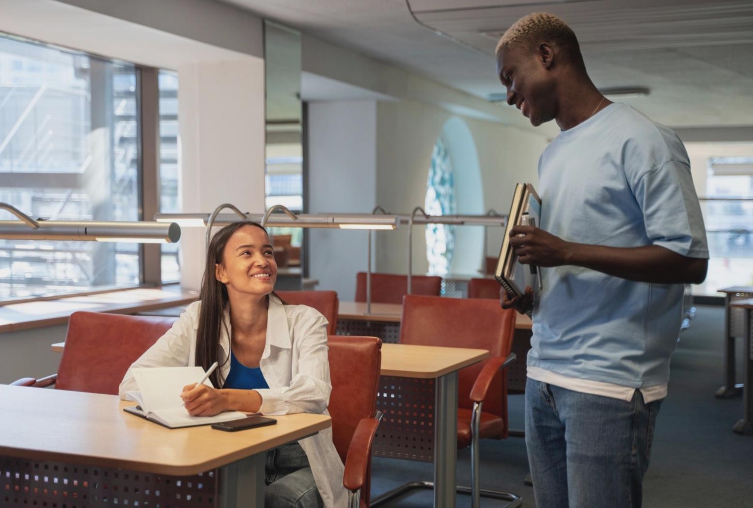 Students analyzing market data and investment strategies